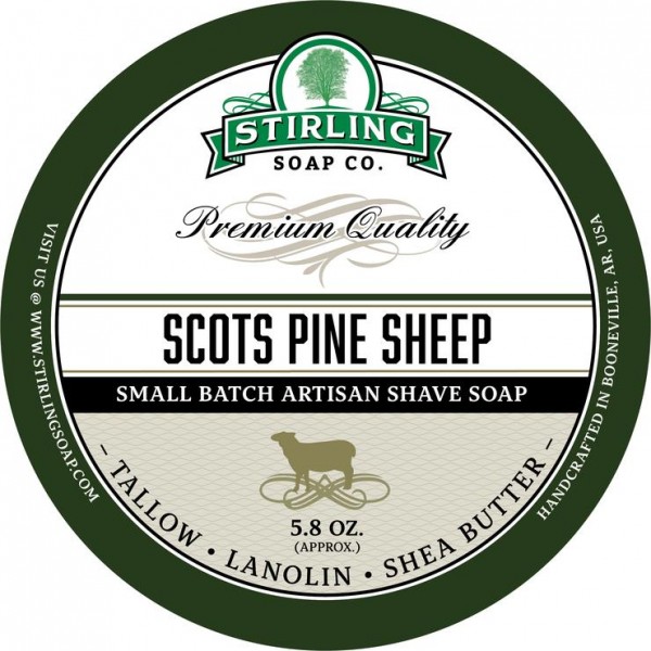 Stirling Soap Company - Rasierseife Scots Pine Sheep 170 ml