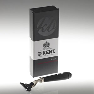 Kent Mach3 Rasierer BLK mit schwarzem Griff