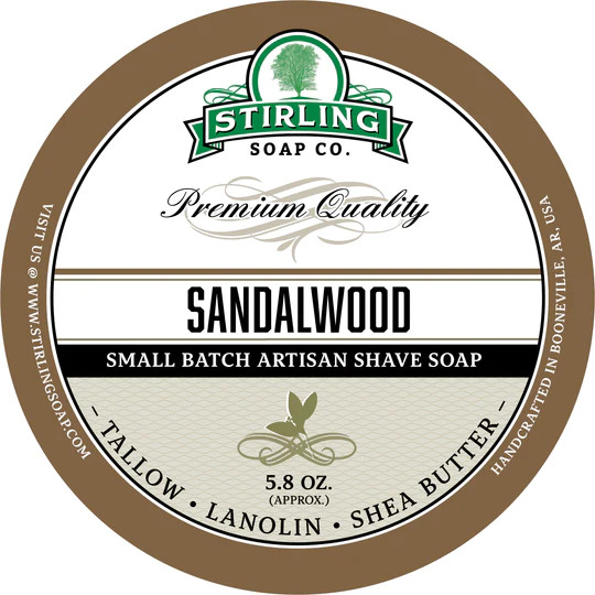 Stirling Soap Company - Rasierseife Sandalwood 170 ml