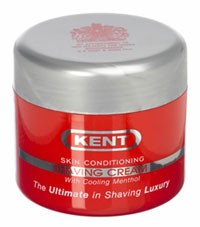 Kent Rasiercreme SCT2 mit kühlendem Menthol im Tiegel 125 ml