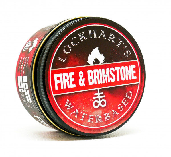 Lockharts waterbased FIRE&amp;BRIMSTONE Pomade 104g