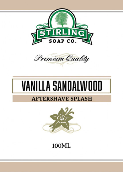 Stirling Soap Company - Aftershave Splash Vanilla Sandalwood 100 ml