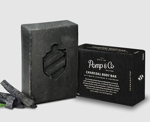 Pomp &amp; Co. - Charcoal Body Bar Soap 120g