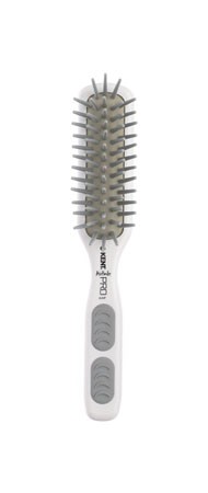 Kent Haarbürste Schmal AHP10 mit Luftkissen und Nylonstifte, Farbe: Weiss