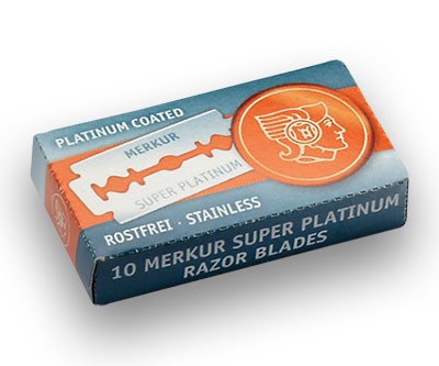 Rasierklingen Merkur Super Platinum 10 Stk (=1 Pkg)