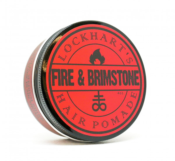 Lockharts Heavy Hold oilbased FIRE&amp;BRIMSTONE Pomade 114g