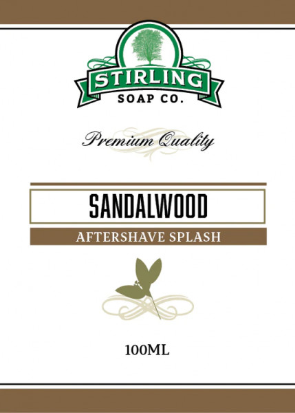 Stirling Soap Company - Aftershave Splash Sandalwood 100 ml