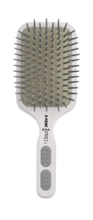 Kent Haarbürste X-LARGE AHP6 mit Luftkissen und Nylonstifte, Farbe: Weiss