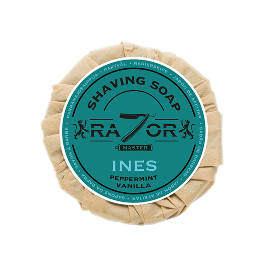 Razor Master Rasierseife 80g Duft: INES (Pfefferminz Vanille)
