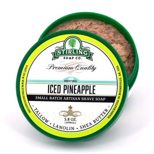 Stirling Soap Company - Rasierseife Iced Pineapple Menthol 170 ml